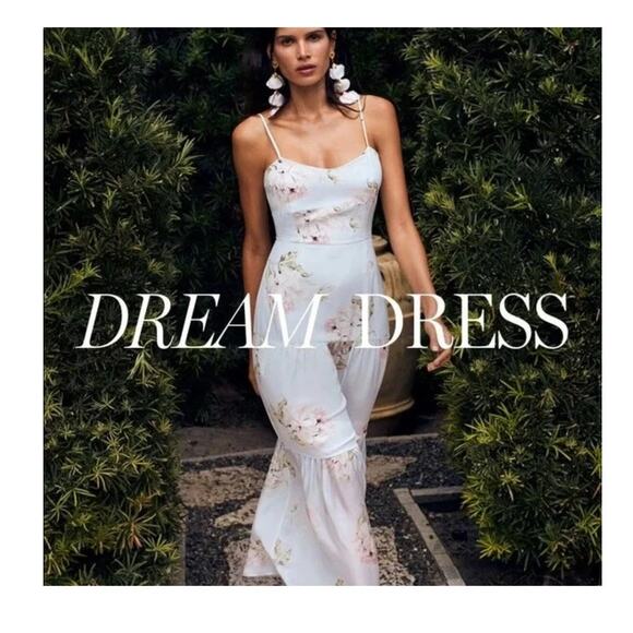 INTERMIX Dresses & Skirts - Intermix Genevieve Floral Print Maxi Dress Silk Adjustable Straps (Flaw) - 4